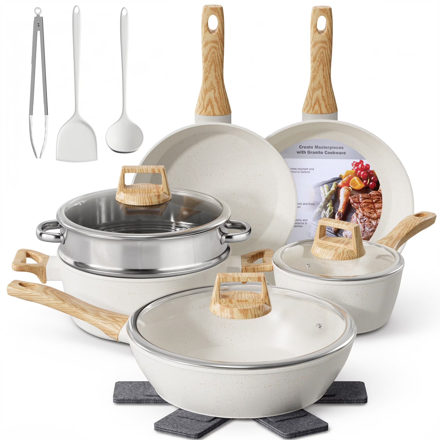 Furnibear 16pcs Nonstick Pots and Pans Set